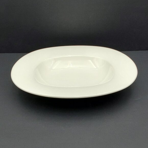 Villeroy & Boch Affinity Deep Plate White Porcelain 11.5" Oval Salad Pasta Bowl - Picture 3 of 6